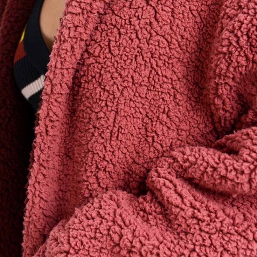 NWT Reversible Cozy Pocket Hooded Cardigan Sweater - Picture 6 of 8